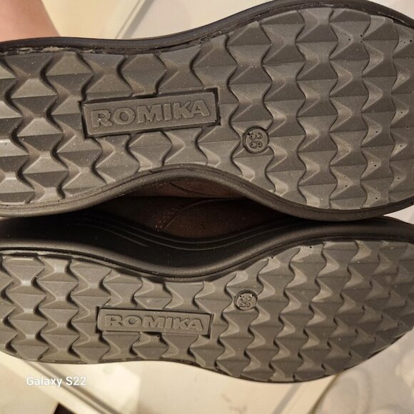 Romika MADERA - Ankle boots Brown Suede/ Patent Leather Size 36. NIB. US 5-5.5 - Picture 9 of 12